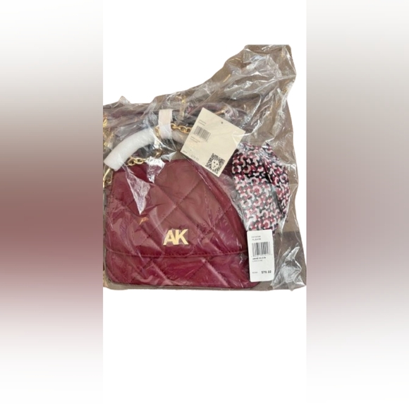 ANN KLEIN 👛 NWOT - Adorable Maroon Handbag for Women - Size: Medium - Picture 11 of 15